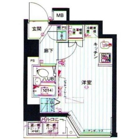 両国駅 徒歩7分 6階の物件間取画像